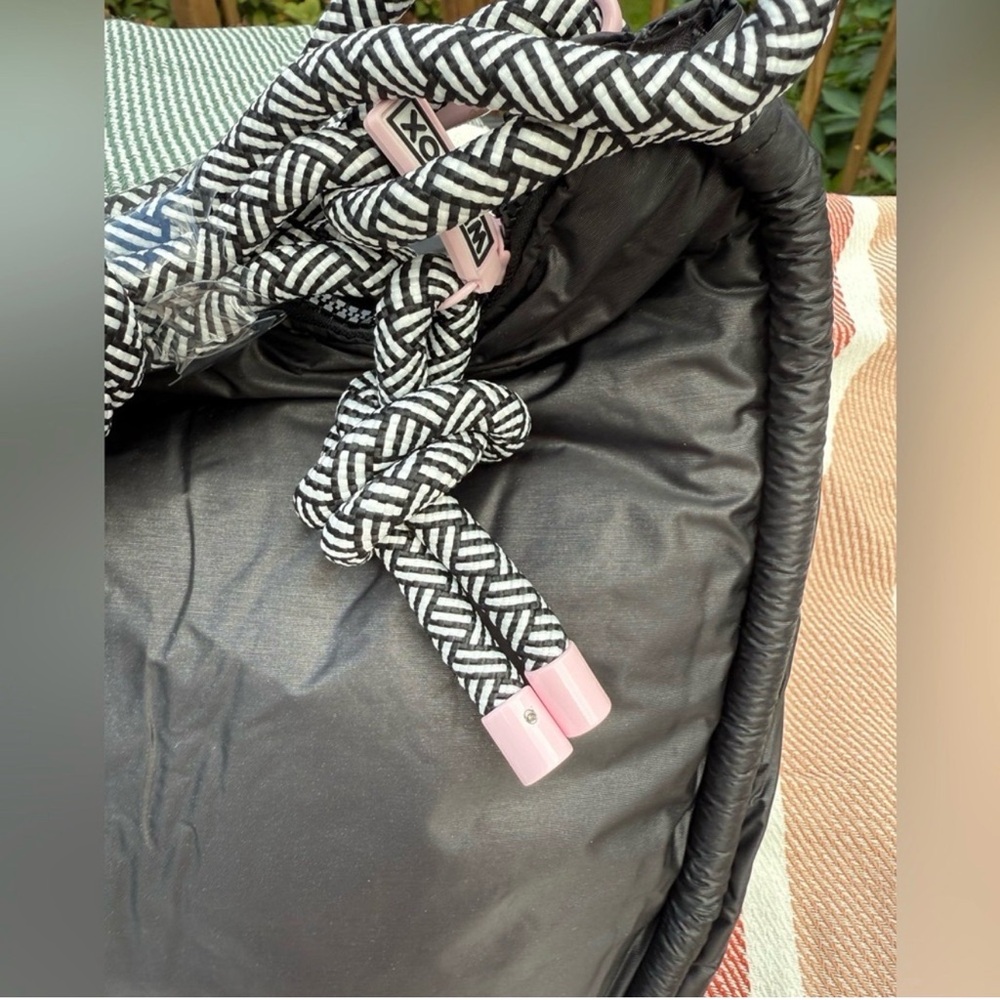 Wildfox Black Shoulder/crossbody Bag with Patterned Straps - Picture 3 of 8